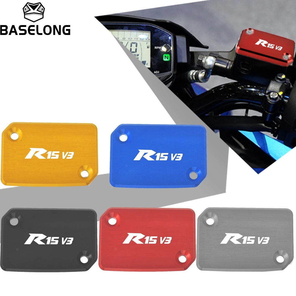 

For YAMAHA YZF R15 V3 YZF-R15 V3.0 R15V3 2017 2018 2019 2020 CNC Aluminum Motorcycle Brake Fluid Fuel Reservoir Tank Cover Cap