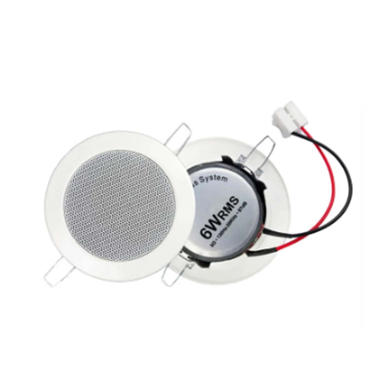 Il tuo bagno Altoparlante da soffitto passivo da 3 pollici 8Ohm 6W Altoparlante da soffitto a prova di umidità Qualità del suono Sistema musicale di sottofondo