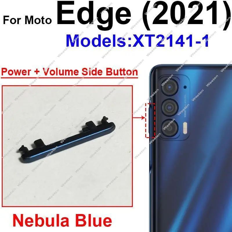 Power Volume Button For Motorola MOTO Edge 20 30 Edge S30 2021 Edge 2022 On OFF Power Volume Side Keys Parts