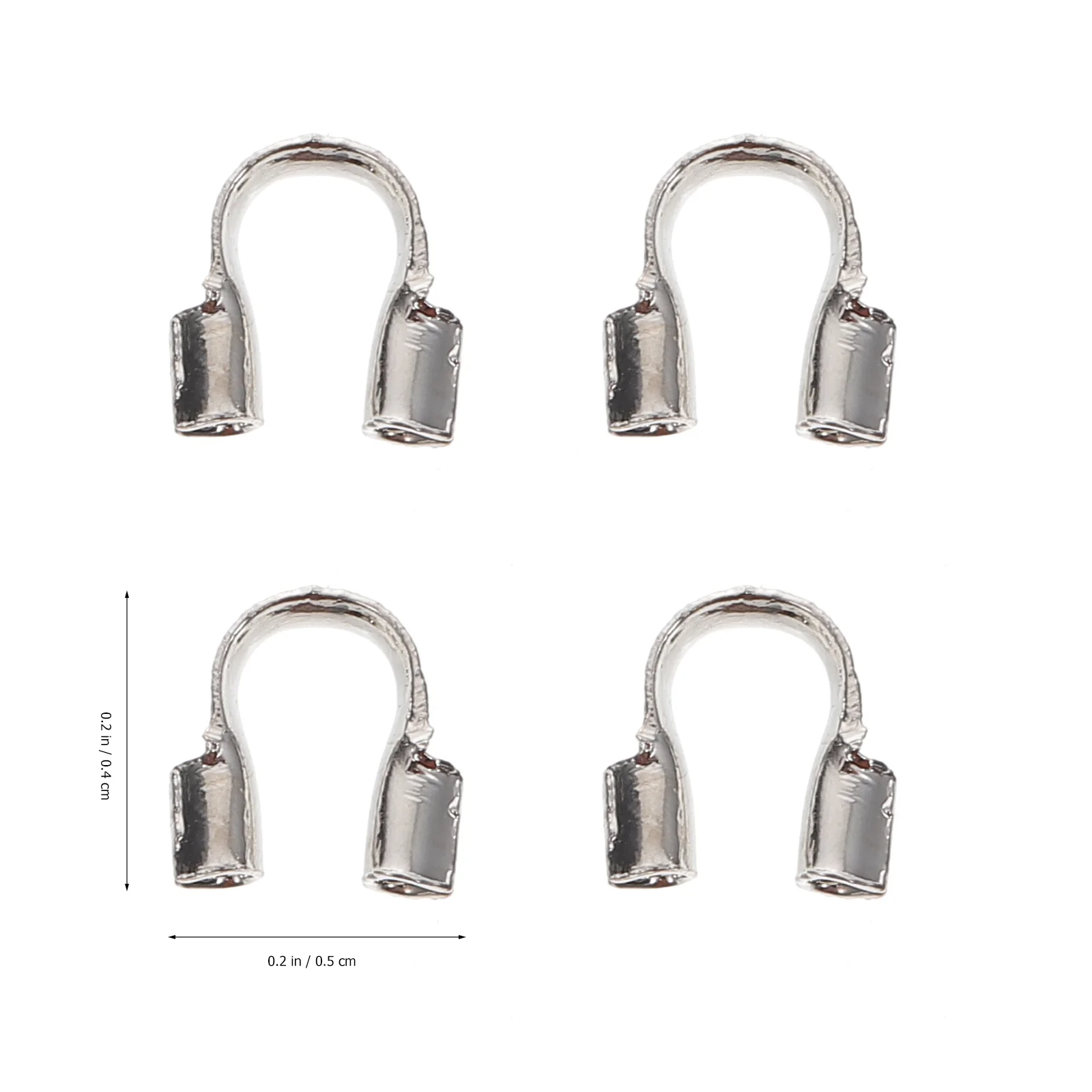 

500 Pcs Bead Wire Guard Durable Alloy Connectors U Shaped Cable Protectors Necklace Bracelet Earrings Making Jewelry Accessories