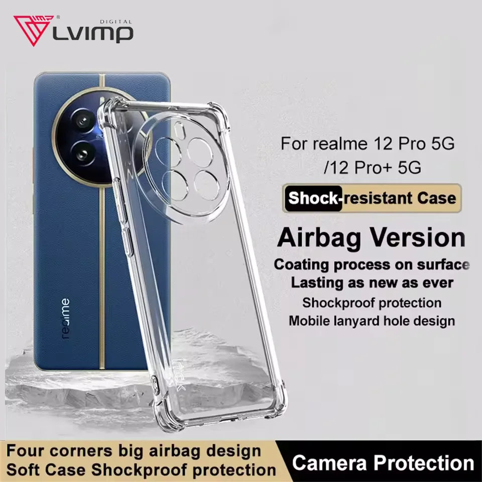Shockproof Clear Soft Back Case For Realme 16 15 14 13 12 Pro Plus 5G 11 10 9 8 Pro GT Neo 5 3 2 Pro Phone Case TPU Cover