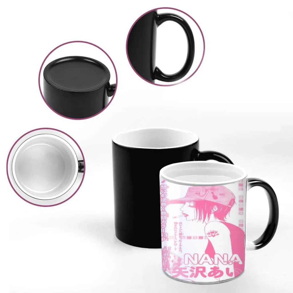 Hot Anime NANA Tea Coffee Mugs  Thermal Color-changing Cups 11OZ Ceramic Milk Cup Birthday gift