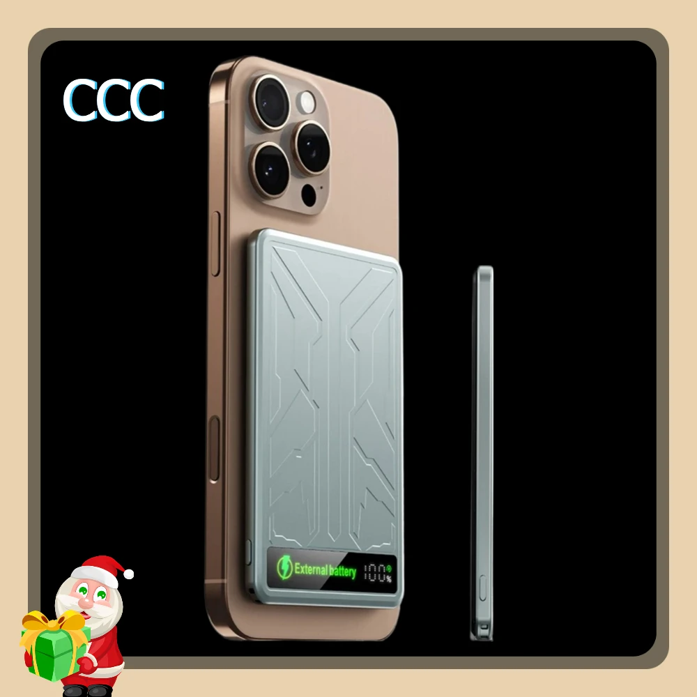 

[China CCC] Magsafe Power Bank 10000mAh Magnetic Wireless Charger External Battery 20W Fast Charging For iPhone airpods watch