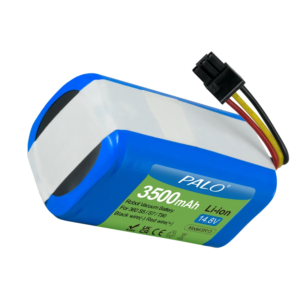 PALO 14.8V Robot Vacuum Cleaner Battery Pack for Qihoo 360 S5 S7 S7Pro T90 X9 Robotic Vacuum Cleaner Replacement Batteries