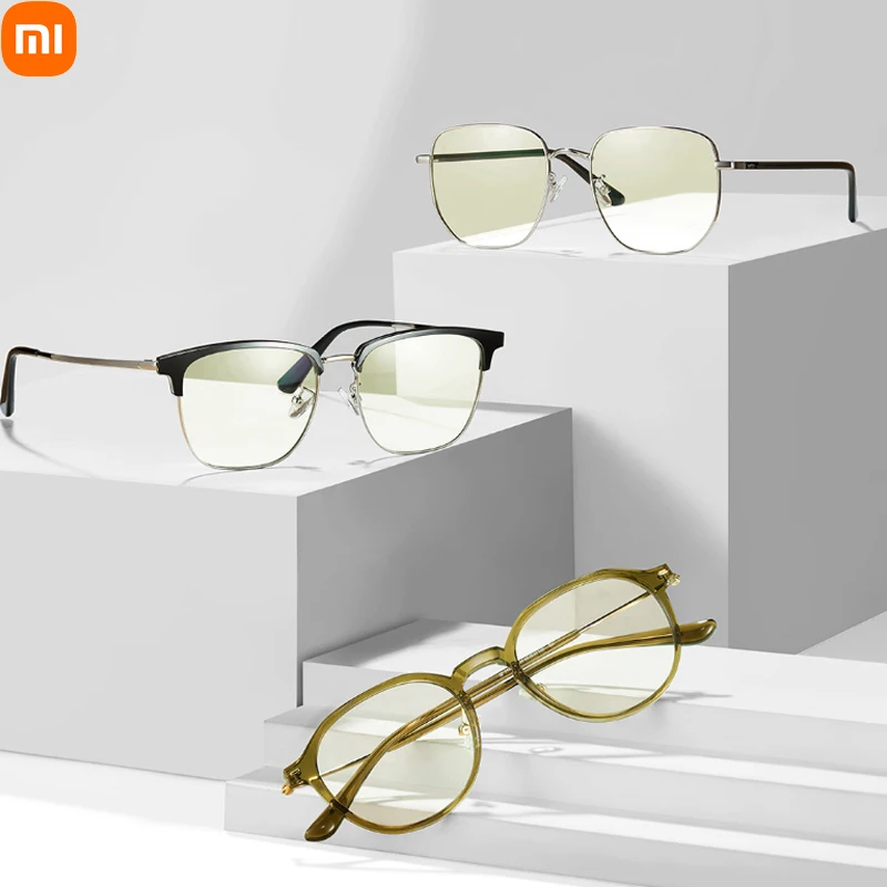 NEW Xiaomi Mijia Anti-blue Glasses Pro β Titanium Temples Double Sided Oil Pollution Prevention Goggle for office school home