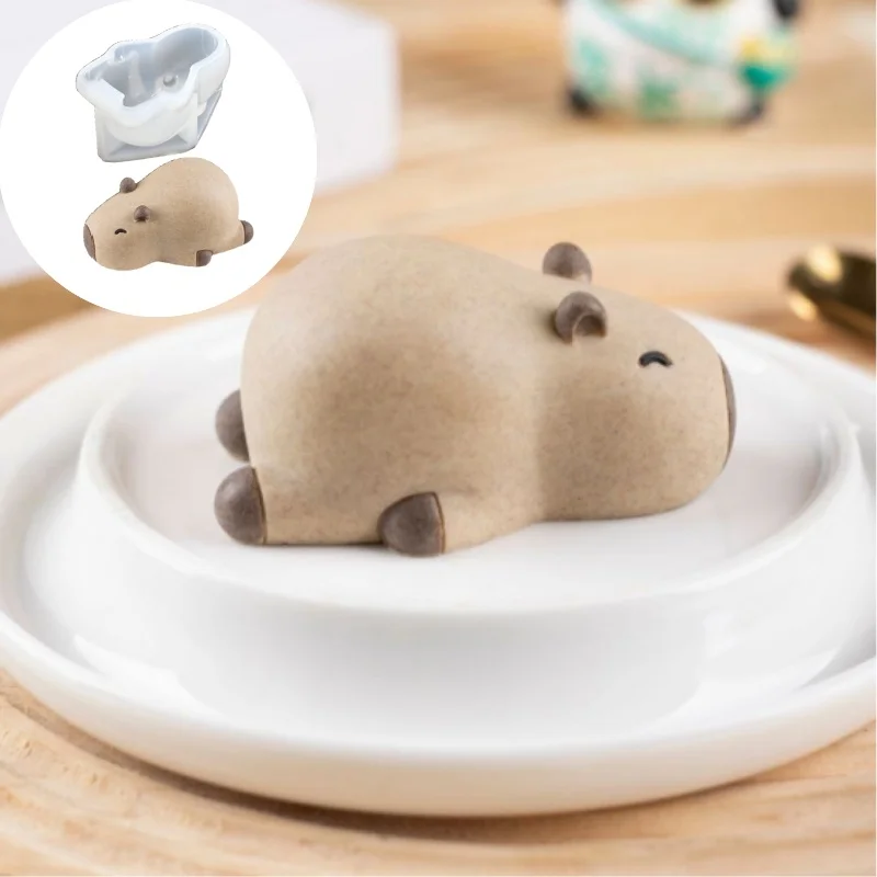 

Капибара, изделия из смолы, восковые силиконовые формы для 3d свечей, изготовление декора торта, 3d силиконовая форма для ледяного мыла, форма для кондитерских изделий, шоколада