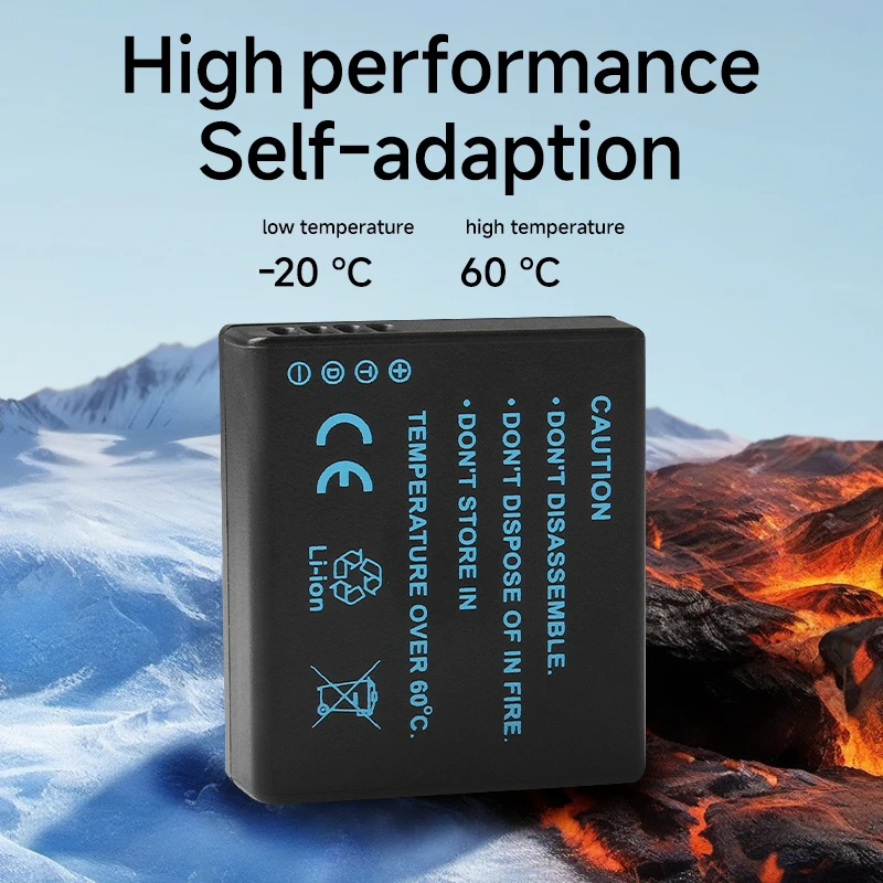 

Rechargeable Li-ion Battery for BLG10 DMW-BLG10 DMW-BLG10E, Compatible with Lumix DMC GF3 GF5 GF6 GX7 GX80 LX100 Cameras