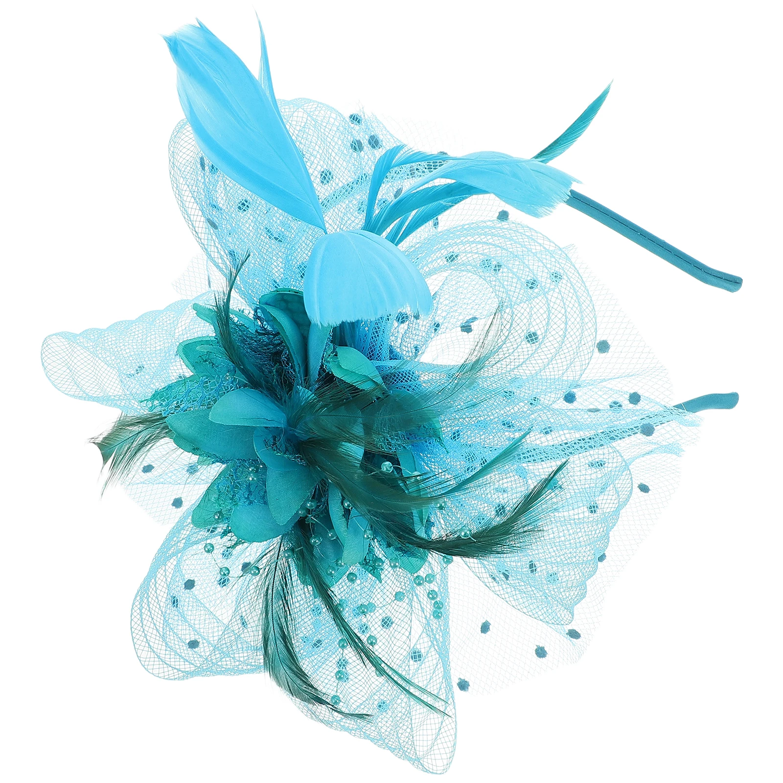 

Retro Head Flower Bridal Hair Accessories Fascinator Hat Party Headbands Wedding Headdress Women Fascinators Mesh