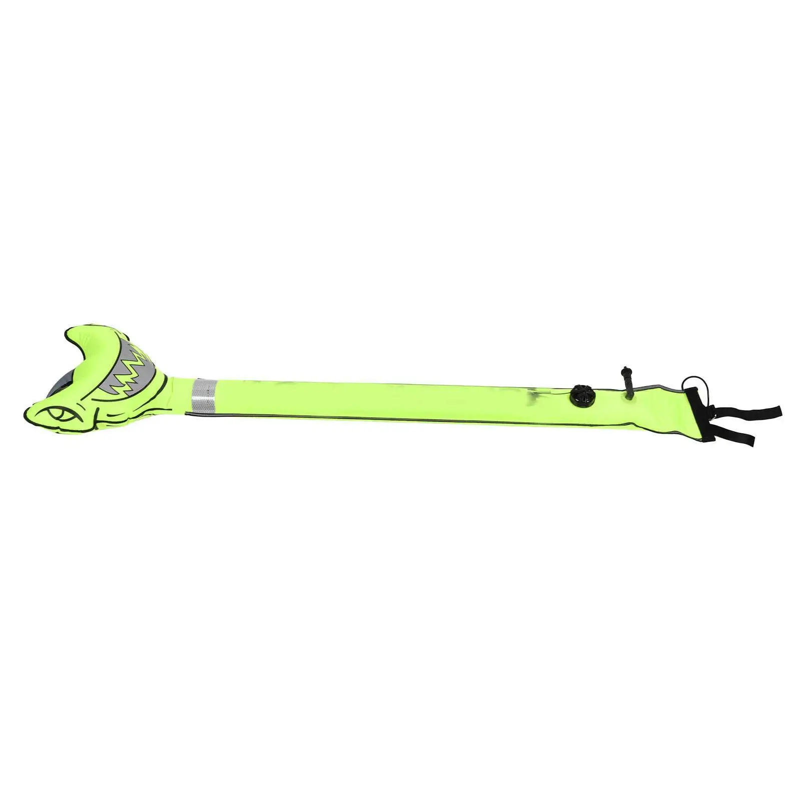 Shark-Shaped Surface Marker Buoy - High Visibility Nylon Signal Tube for snorkeling & Water Sports