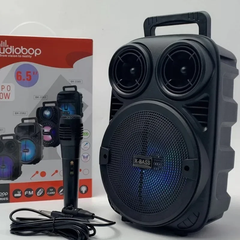 Jakość HiFi Głośnik Bluetooth Super Bass Subwoofer Karaoke Sound Box z mikrofonem Outdoor Party Box Przenośne centrum muzyczne