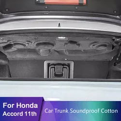 For Honda Accord 11th 2019-2024 Car Trunk Soundproof Cotton Mat Sticker Protection upgraded version 1Pcs/Set