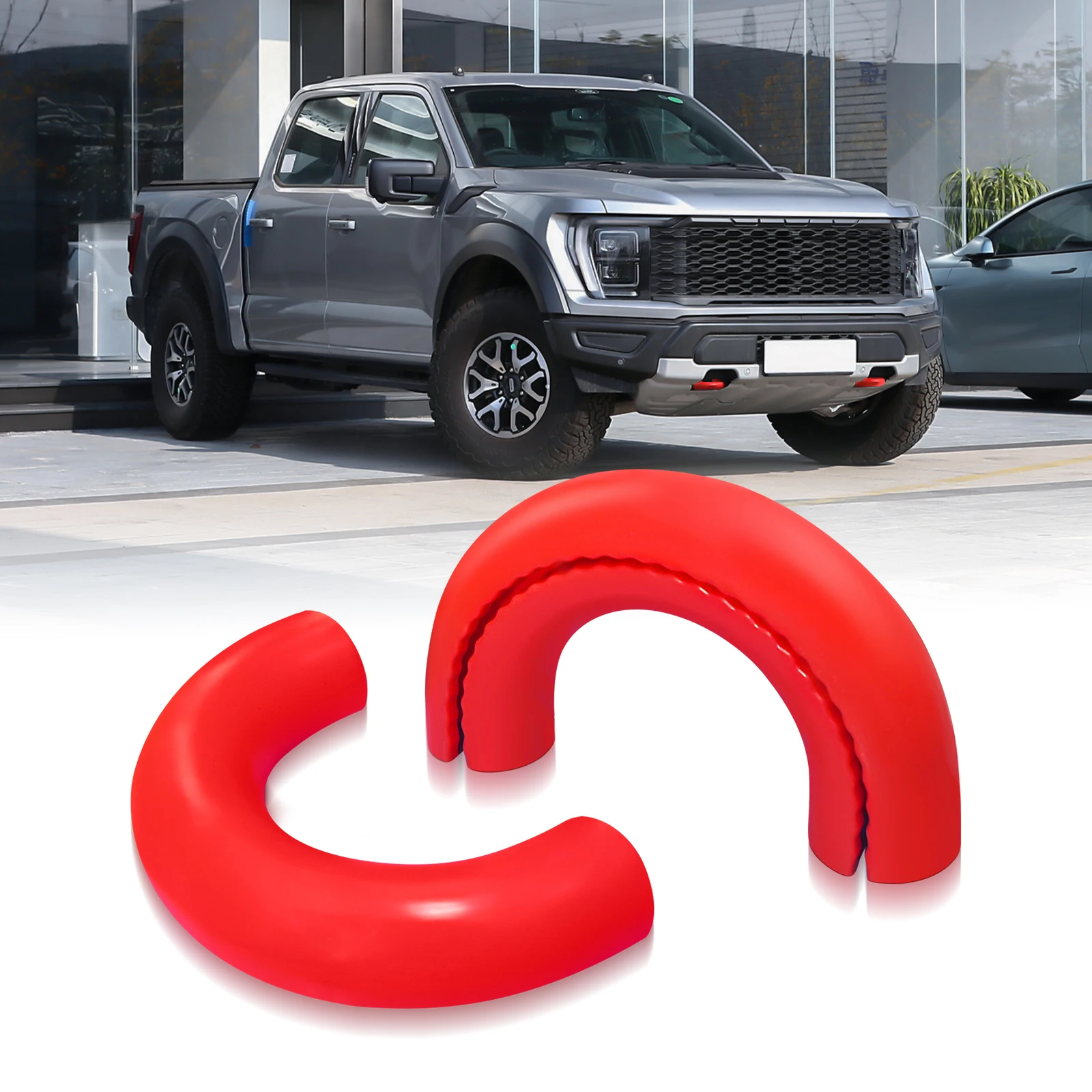 أغطية وصلة السحب لسيارة Ford F150 2004-2024 قاعدة برونكو/بيج بيند/البنوك الخارجية 2021-2024 لسيارة Toyota Tundra 2017-2021، غطاء خطاف السحب