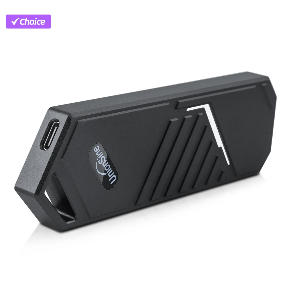 

10Gbps USB-C M.2 NVMe SSD Enclosure - Ultra-Portable for Phone & Laptop, Dynamic RGB Gradient Lighting, On-the-Go File Storage