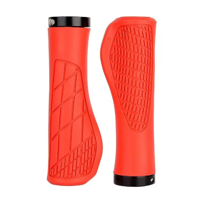 1Pair MTB Bike Handlebar Grips Anti-skid Comfortable Lockable Soft Rubber Cycling Parts