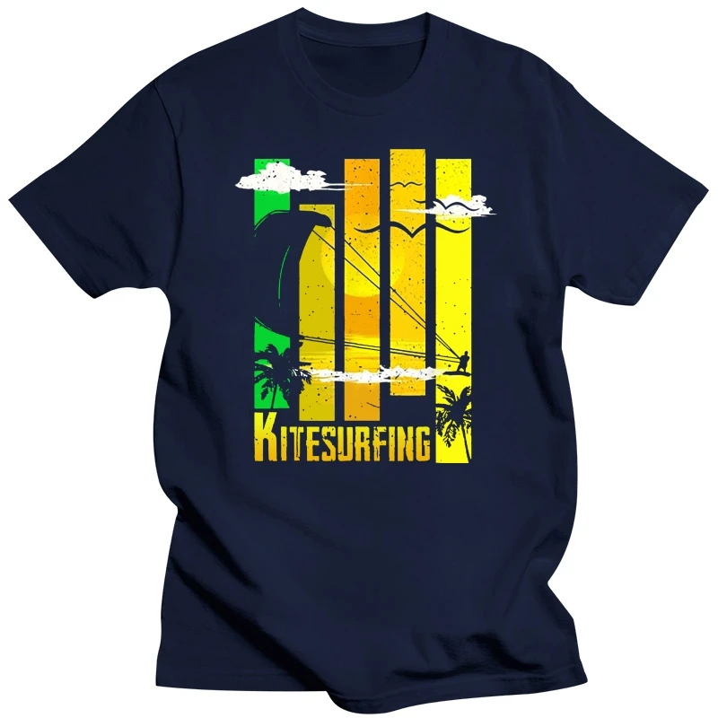 Men Funny T Shirt Fashion tshirt Kitesurfing Vintage Version(1)  Women t-shirt