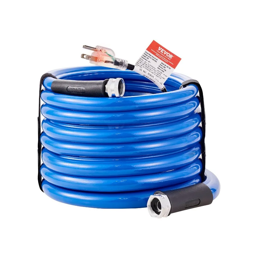 

30ft Heated Water Hose for RV Heated Drinking Water Hose Antifreeze to 45F Automatic Selfregulating 5 8 I.D. with 3 4 GHT Adap