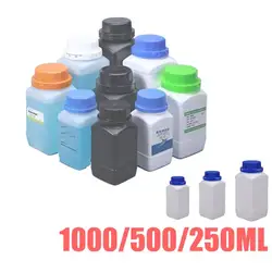 1pc Empty Plastic Bottles 250ML/500ML/1L Liquid Chemical Reagents HDPE Container Cosmetic Food Grade Pesticide Storage Bottles