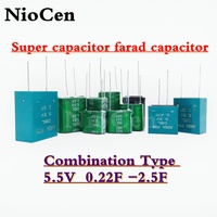 （1PCS） Super capacitor farad capacitor combination type 5.5V0.2F 5.5V0.47F 5.5V1F 5.5V1.5F 5.5V2.5F