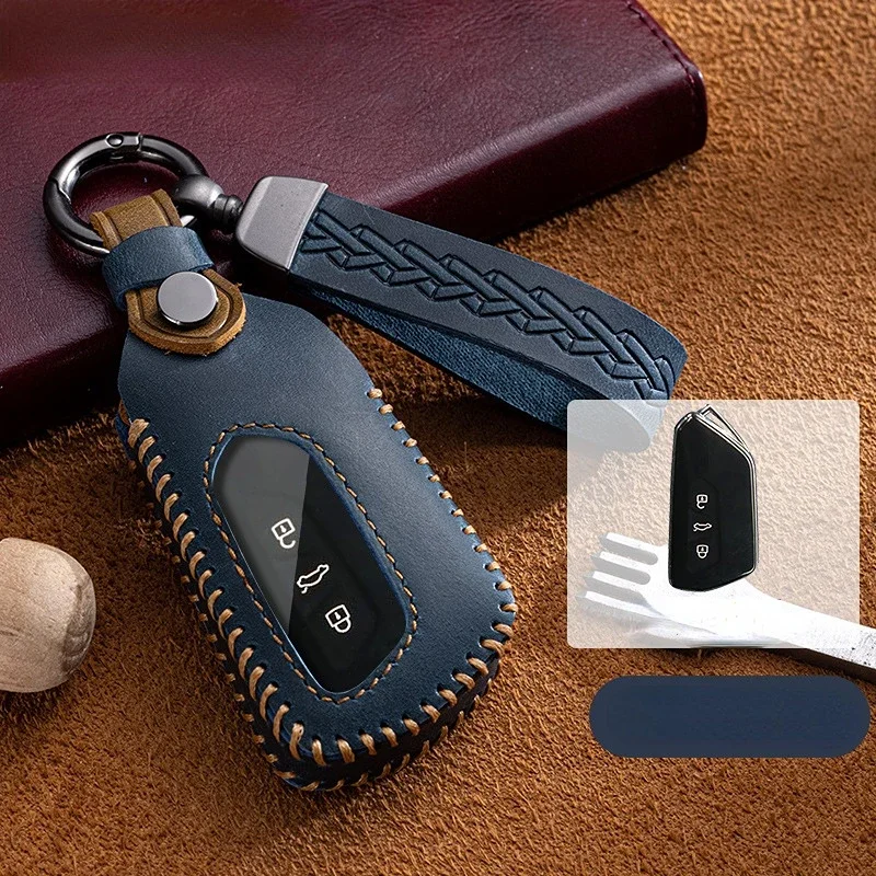 Suitable For Volkswagen Golf Teramont Tavendor Talagon Fashion Leather Car Remote Key Case Cover