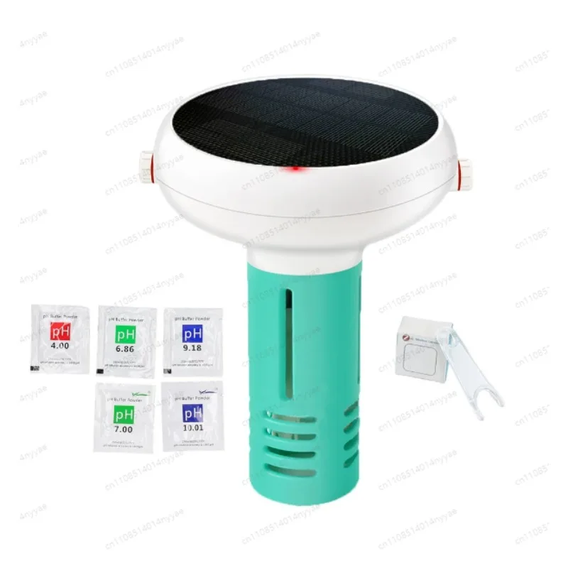 

7-in-1 Digital Pool Water Tester Floating Temperature EC ORP Wireless Water Quality Tester for Pools Spas Hydroponics