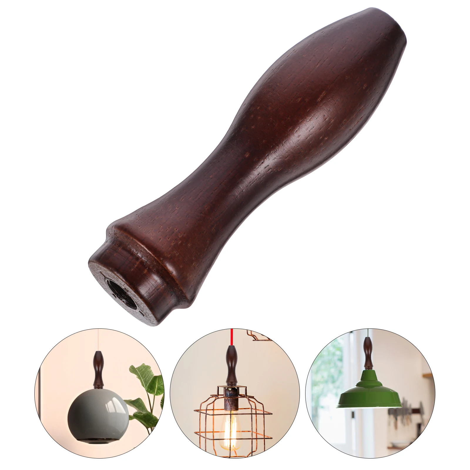 

Vintage Wooden Chandelier Mounting Replacement Pendant Parts Natural Wood Cable Gland Fixing Connector For Wall Ceiling Lamps