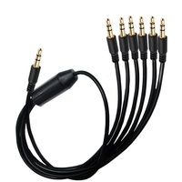 3.5mm Headphone Jack Splitter Audio Cable 3.5mm Cable 1 Male to 2/3/4/5/6 male AUX Cable Splitter Adapter For Computer Headset