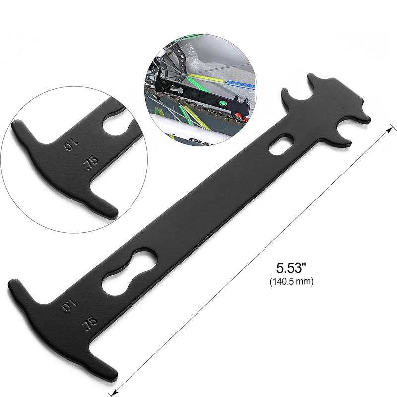 Bike Chain Wear Indicator Chain Checker Gauge Measurement Repair Tool Ruler for Road Mountain Hybrid Bicycl