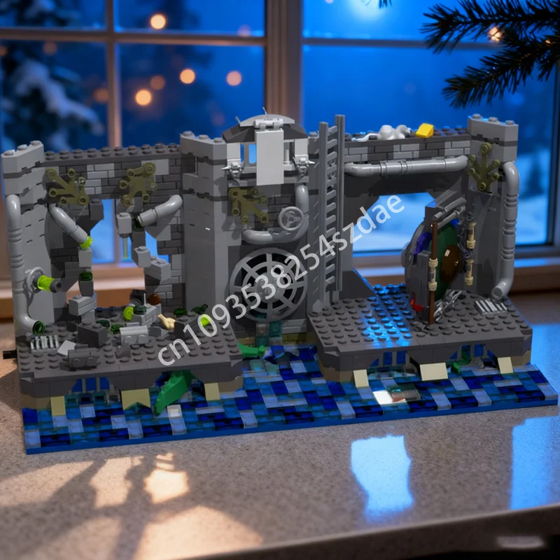 

679 шт. MOC TMNT канализация подростковый Mutant Ninjia модель строительные блоки игрушка сборка DIY образование кирпич Рождественский подарок дети день рождения