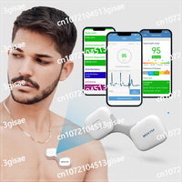 BOXYM Mobile 24H Heart Monitor Android Slim EKG Machine Portable Ecg Device Recorder Wearable Wireless Personal EKG Monitor