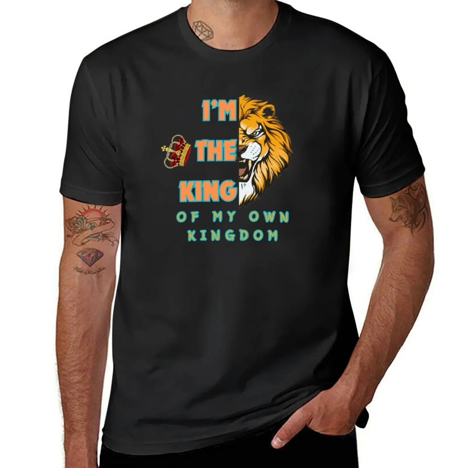 I'm the king of my own kingdom T-Shirt funnys customs aesthetic clothes plain white t shirts men