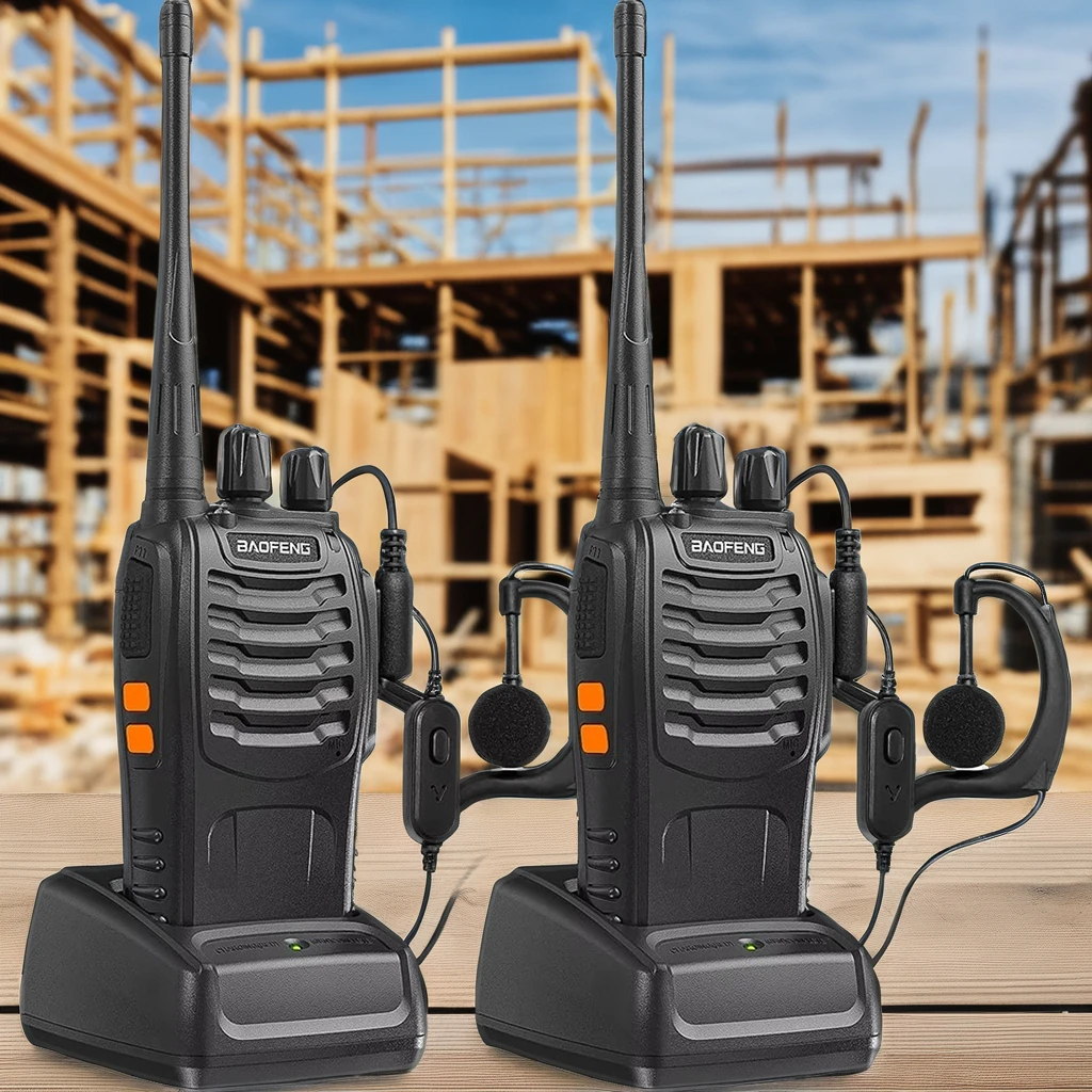

BAOFENG 888S High Quality16 Channel Walkie Talkie Rechargeable Handheld Two Way Radios with FlashlightLi-ion Battery and Charger