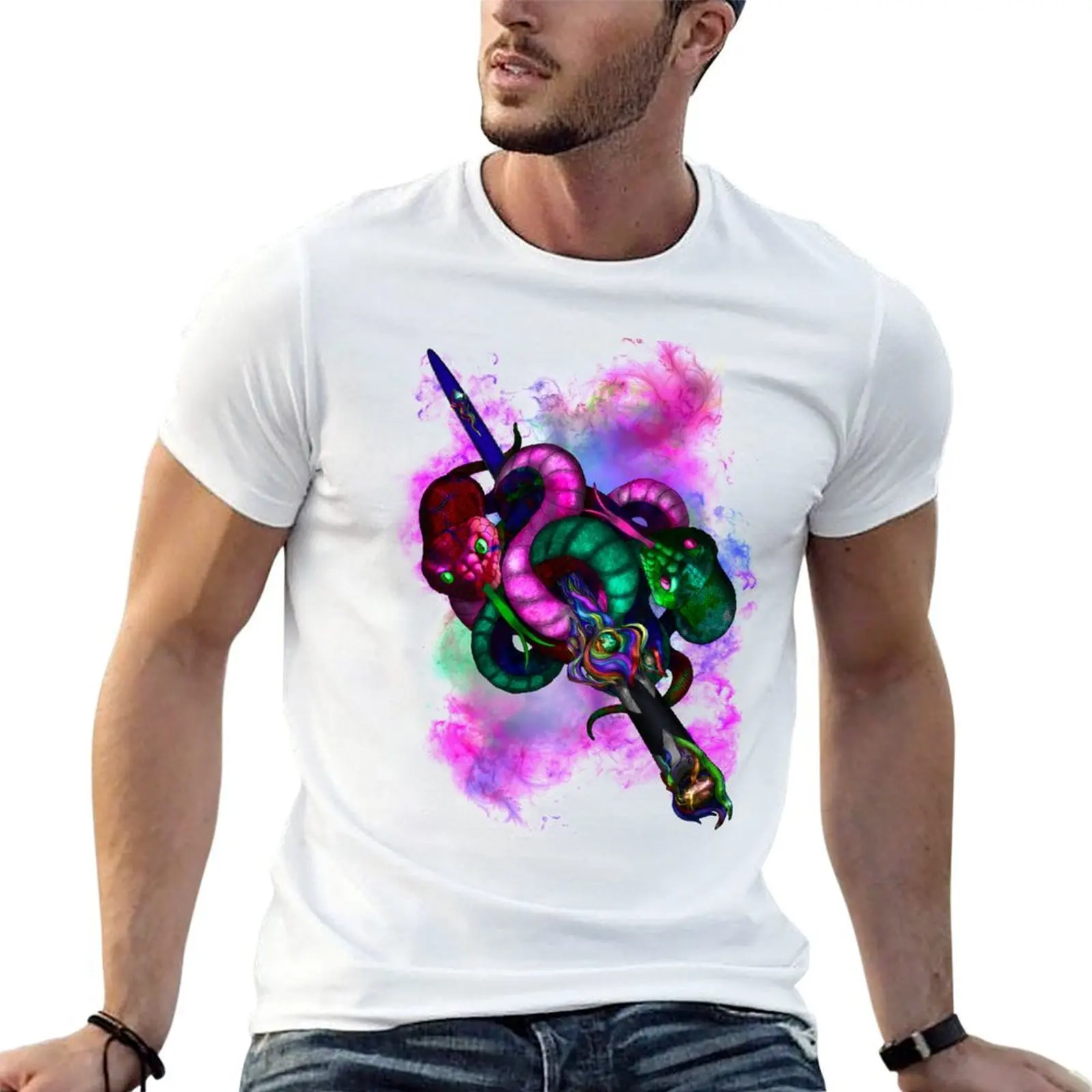 

T-Shirt for t shirts shirt t graphic man man funny shirts Snakes for plain cotton vintage Two t man