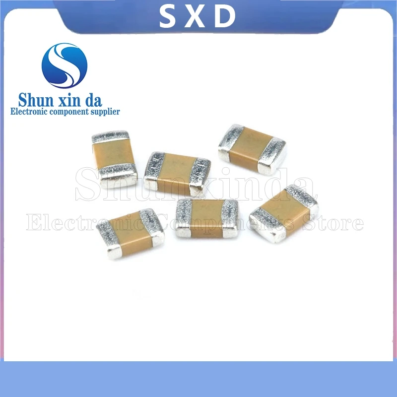 100 peças 0805 0.5pf-47uf 50v smd chip de filme grosso capacitor cerâmico multicamadas 10nf 100nf 1uf 2.2uf 4.7uf 10u f0.1uf 104k 103k 475k