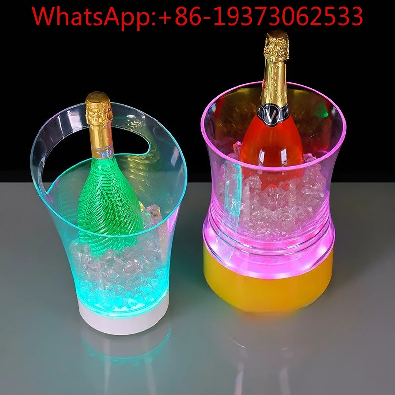LED Bar Luminous Ice Bucket Creative Red Wine Wine Champagne Bucket Bar KTV Hotel Colorful Ice Bucket