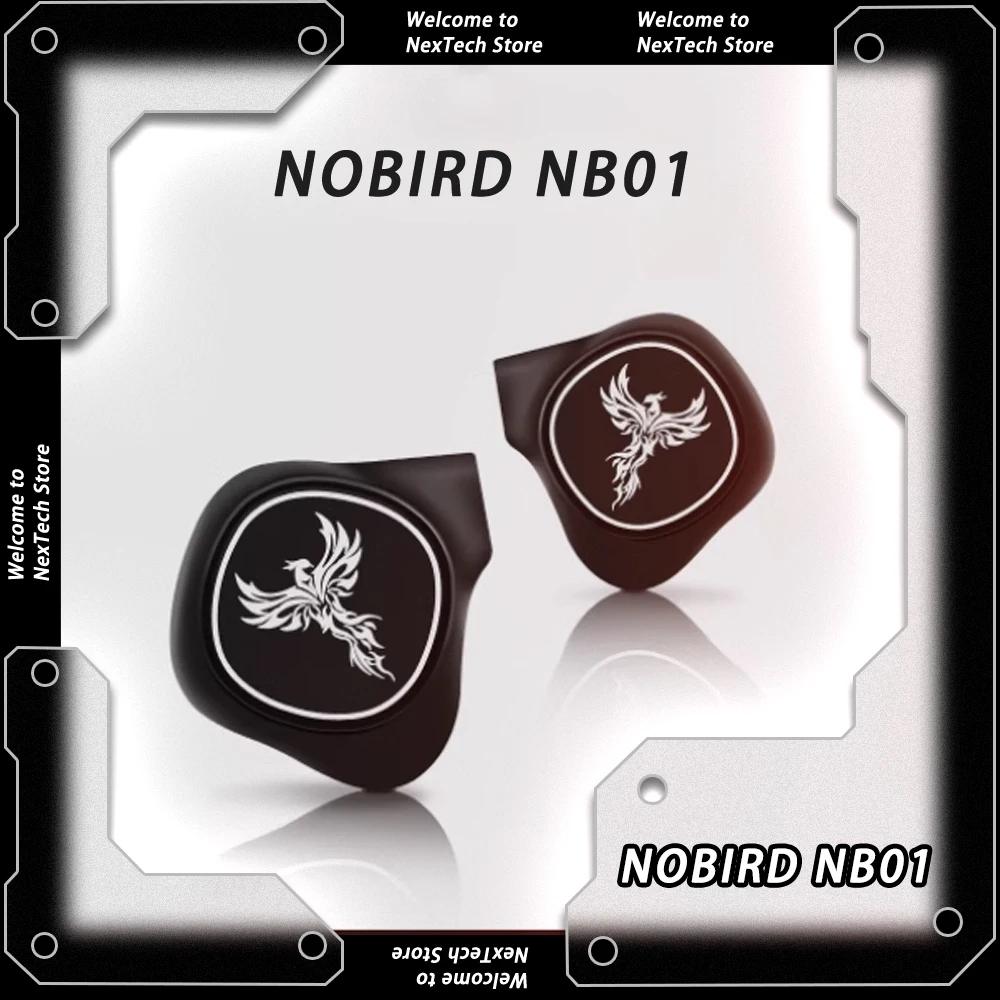 

NOBIRD NB01 Hifi Sound Stereo Wired Earphones DLC In-ear Earphones Single Coil Unit 4.4mm Earbuds Customize For Music E-sports