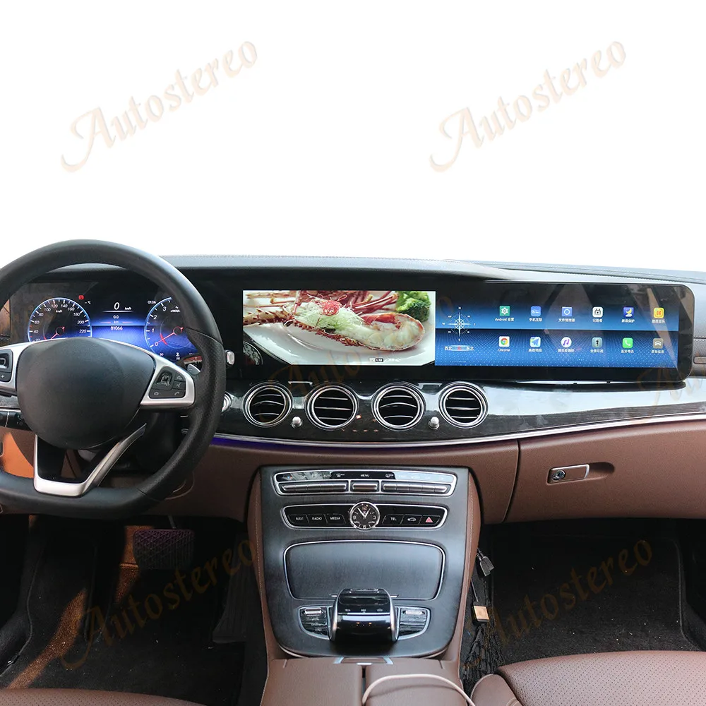 Three Screen 38 Inch Android Carplay For Mercedes Benz E Class W213 W213 C207 Car Multimedia Player GPS Navigation Car Radio