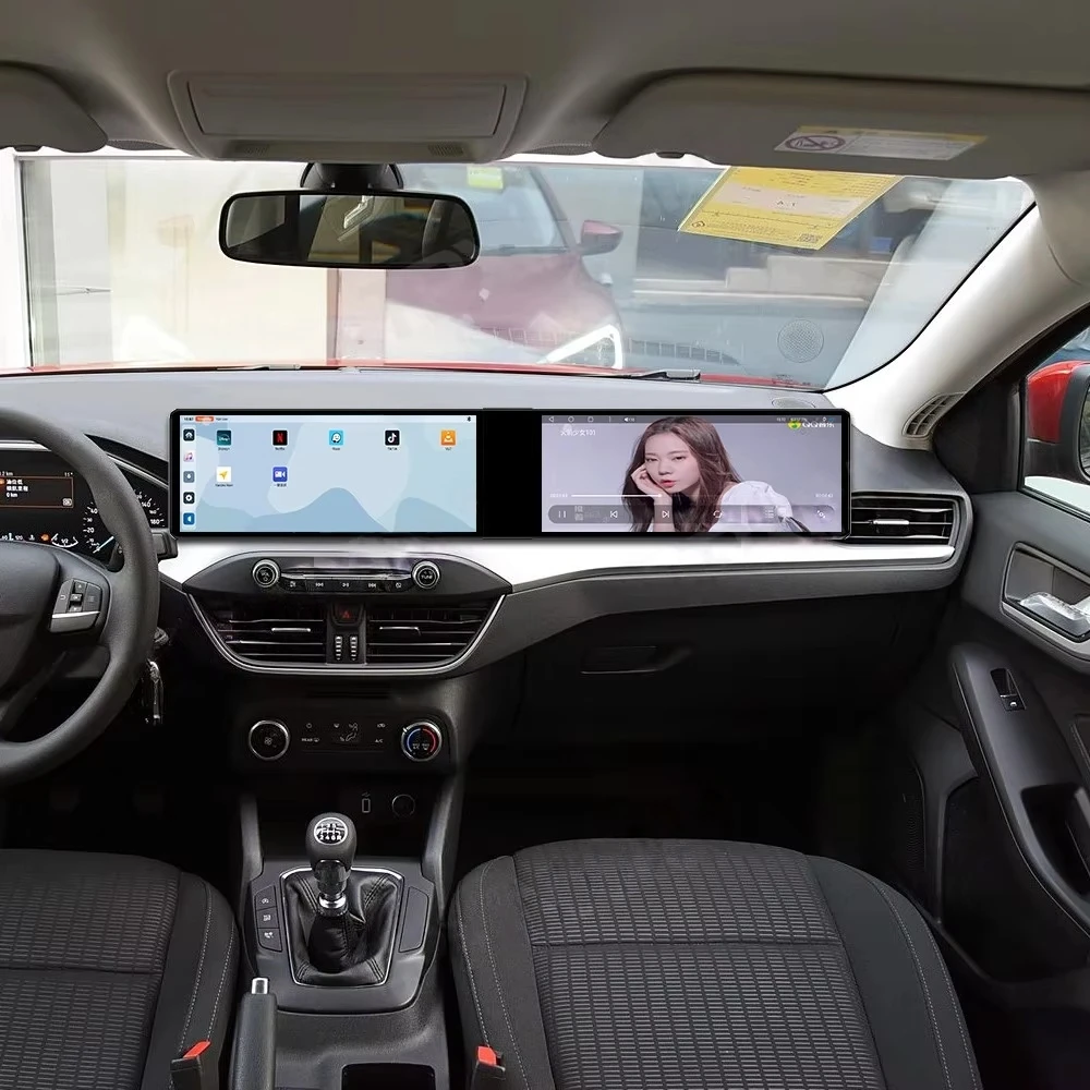المزدوج 12.3 "CarPlay السيارات أندرويد 14 راديو السيارة لفورد فوكس 2019 2020 2021 2022 شاشة الوسائط المتعددة مشغل ستيريو GPS رئيس وحدة