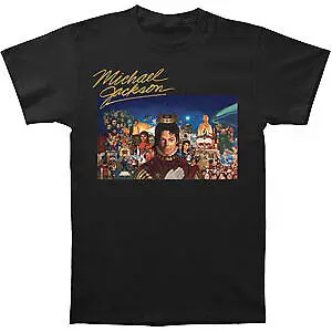 Męska koszulka Michaela Jacksona złota korona z podpisem logo powyżej