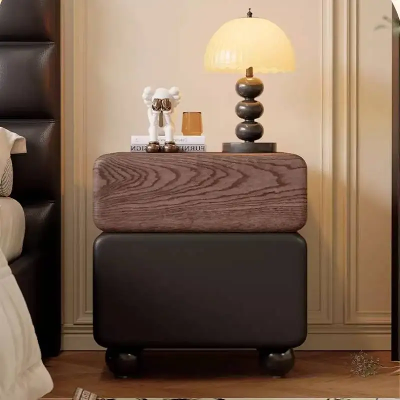 

Decorations Gray Bedside Table Luxury Functional Mini Small Bedside Table Cabinet Storage Narrow Mesitas De Noche Furniture