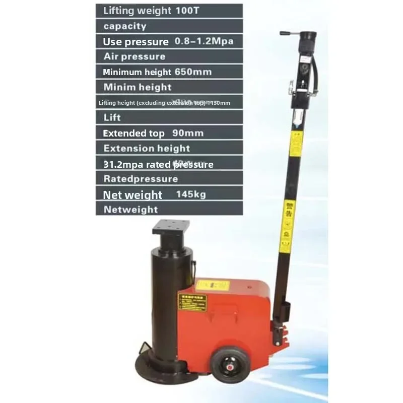 إصلاح السيارات الخاصة الهوائية الهيدروليكية جاك أعلى آلة عالية 80 طن 100 طن عمود واحد عالية أعلى شعاع استبدال القوس