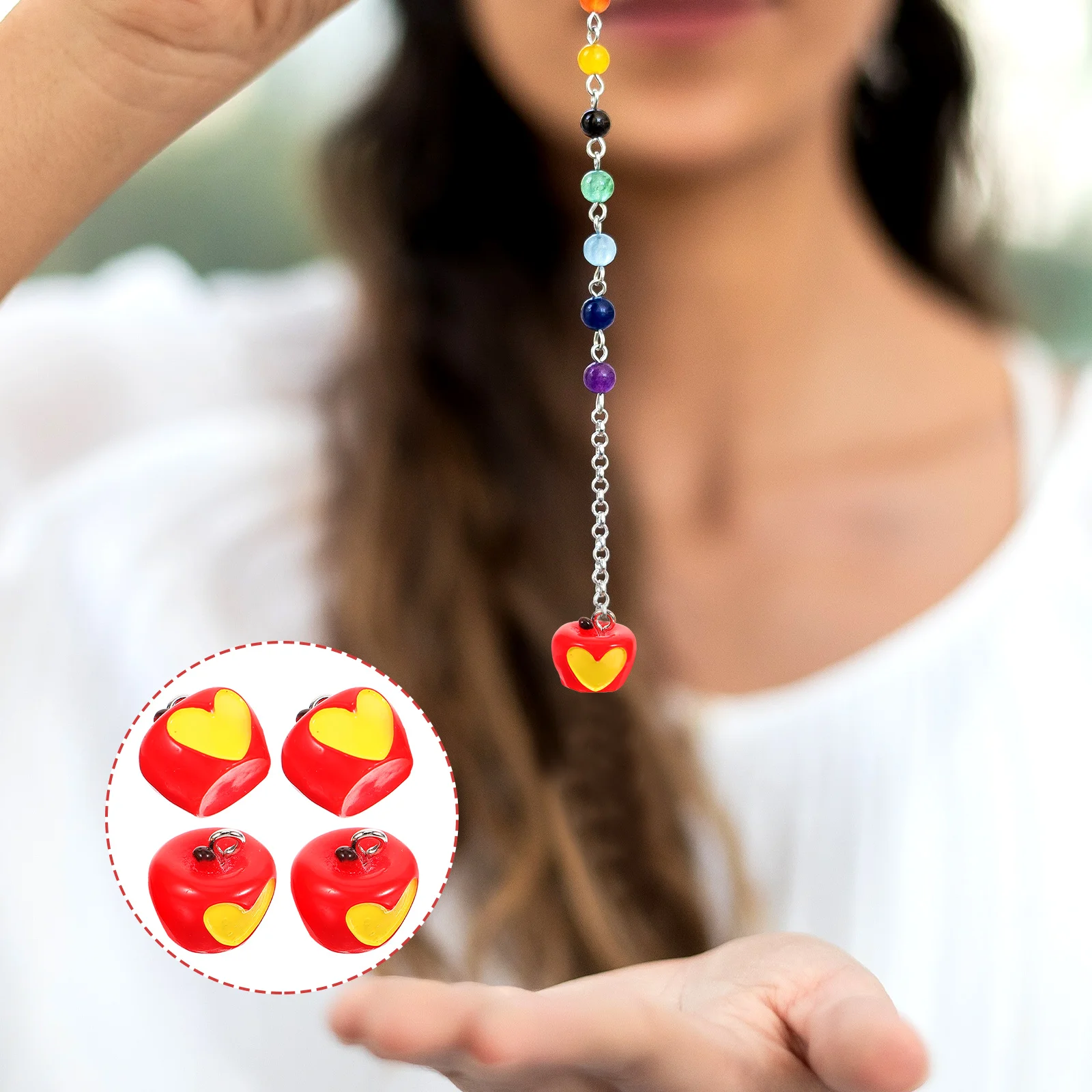 

10 Pcs Pendant Crafts Charms Halloween Necklace Keychain DIY Making
