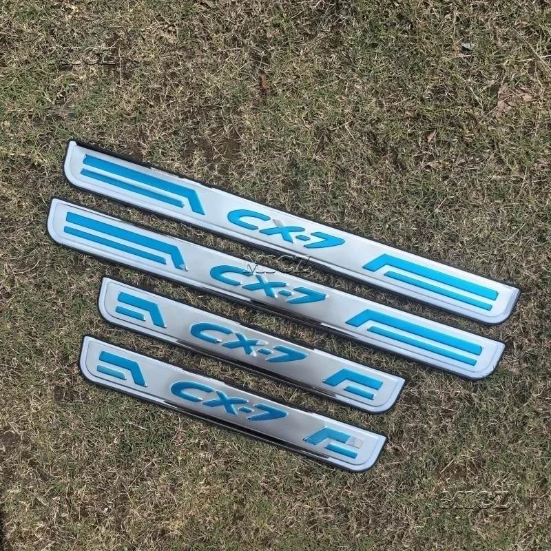 

Автомобильные аксессуары для стайлинга автомобилей для Mazda CX-7 CX7 2008-2015, крышка двери автомобиля из нержавеющей стали, наружная накладка на порог, накладка на порог