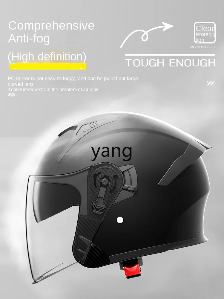 Yjq Electric Bicycle Helmet Winter Warm Electric Motorcycle Four Seasons Universal Helmet