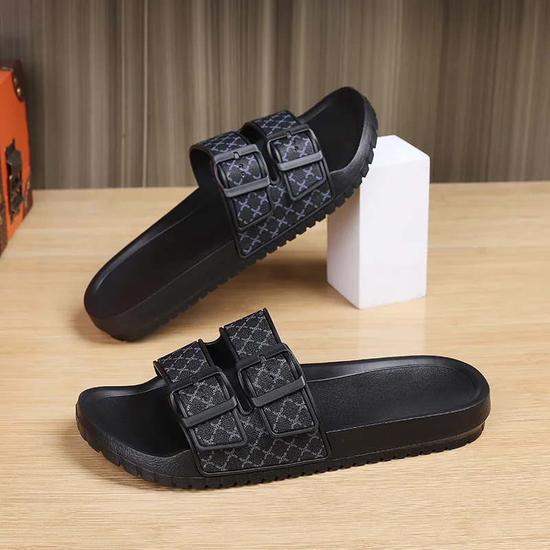 Fashionable Casual Flip-Flops Men's Summer EVA Soft-Soled Sports Sandals 2024 New Trend Comfortable Non-Slip Beach Slippers