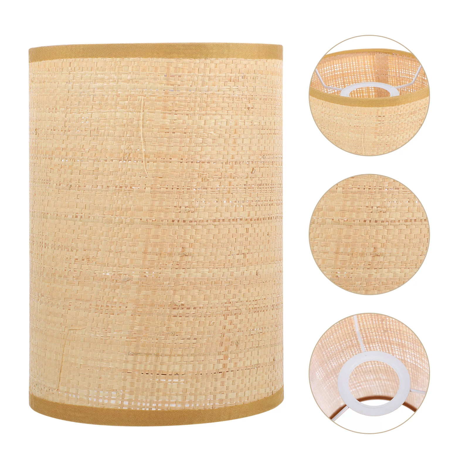 

Lamp Shade Shades for Table Lamps Long Desk Light Drum Floor Lampshades Pendant Woven Country