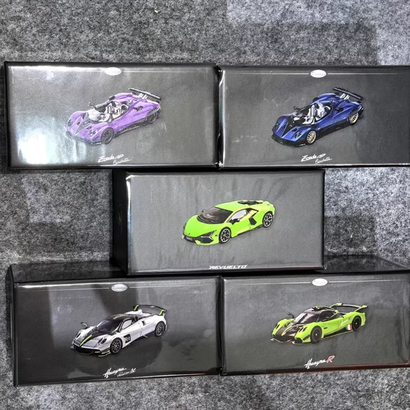 LCD 1/64 Pagani Zonda HP Barchetta carbone violet alliage voiture jouet moulage sous pression métal modèle série garçon cadeau de noël