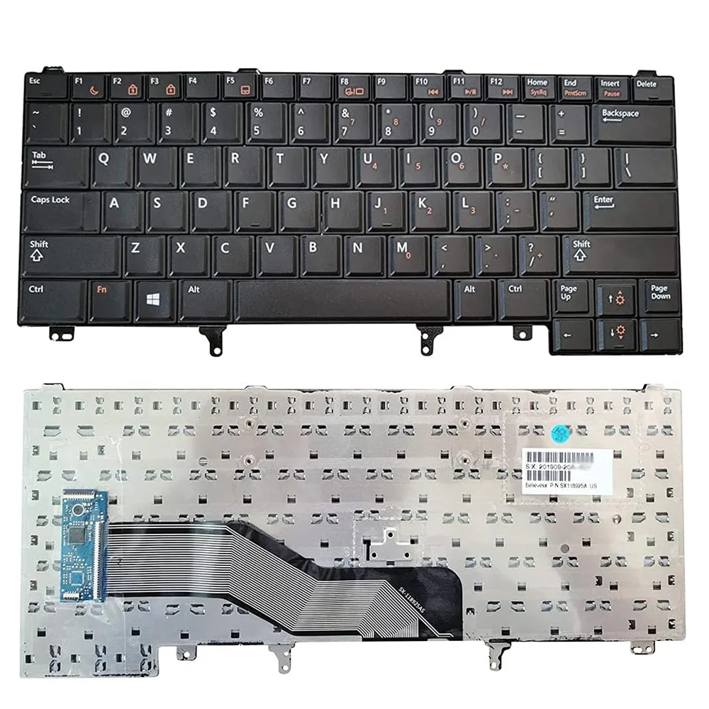 US Layout Replacement Keyboard with Backlight Pointer fo Dell Latitude E5420 E5430 E6220 E6320 E6330 E6420 E6430 E6440 Series