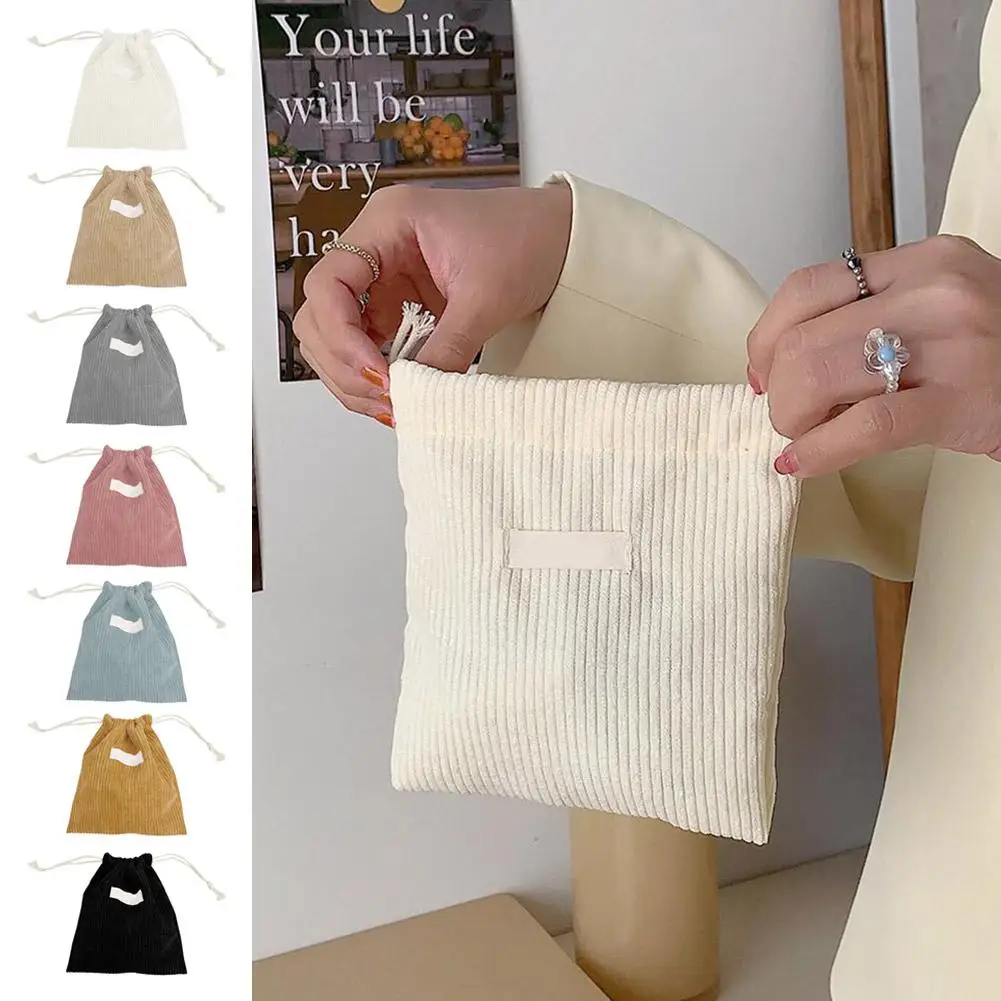 Monedero pequeño de PANA con cordón para mujer, bolso de mano con cordón para joyería, lápiz labial, cosméticos, bolsa de cuerda, bolsa de almacenamiento