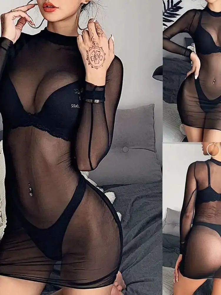 ขนาดบวกชุดราตรีเซ็กซี่สุภาพสตรีแขนกุดNightiesคอวีNightgownเซ็กซี่ผู้หญิงขนาดบวกชุดนอนลูกไม้ชุดหรูหราTXTD