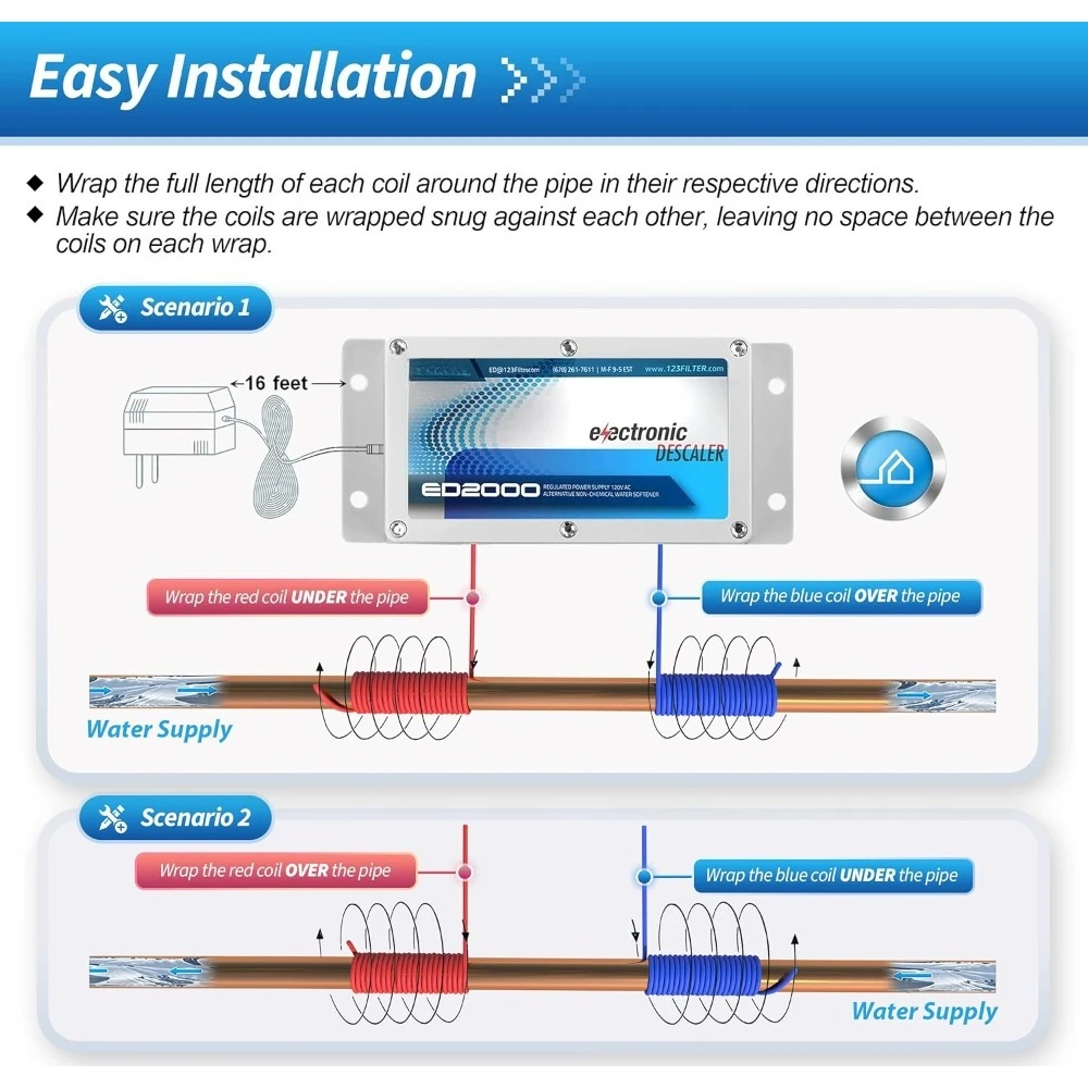 إزالة الترسبات المائية الجديدة للمنزل بالكامل، مياه صلبة إلكترونية بديلة خالية من الملح، يقلل من الميزان الكريمي ويمنع الودائع المشهورة #4